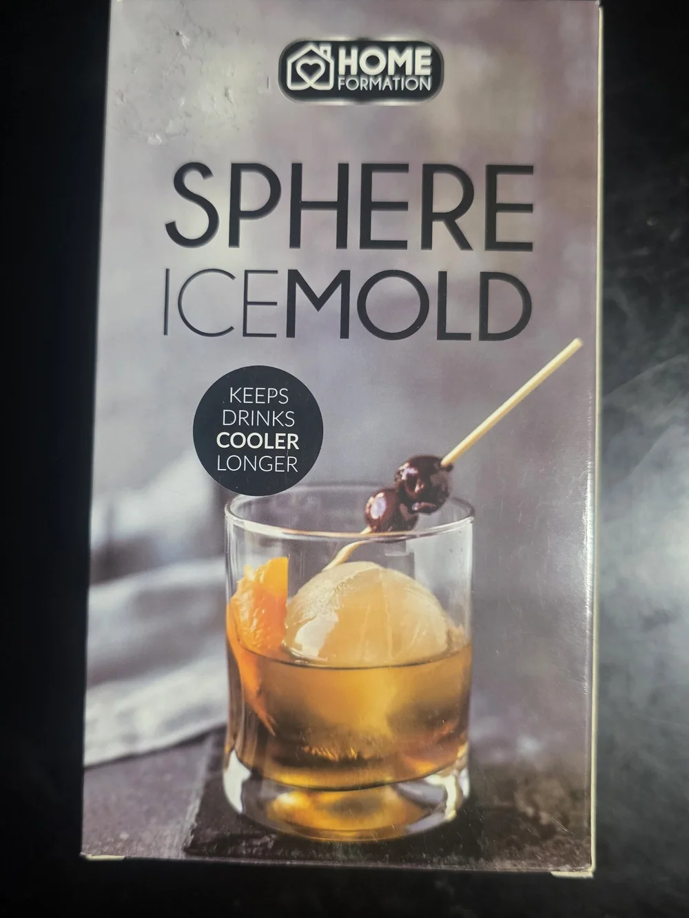 Home Formation Sphere Ice Cube Mold Set (2 Pack) 2.5in Leakproof Stackable